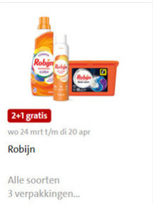 Robijn   wasverzachter, wasmiddel folder aanbieding bij  Jumbo - details