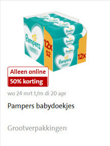 Pampers   billendoekjes folder aanbieding bij  Jumbo - details