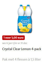 Crystal Clear   fruitdrank folder aanbieding bij  Jumbo - details