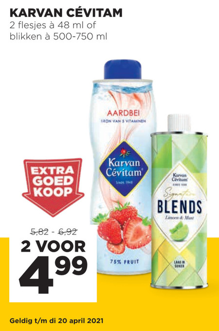 Karvan Cevitam   limonadesiroop folder aanbieding bij  Jumbo - details