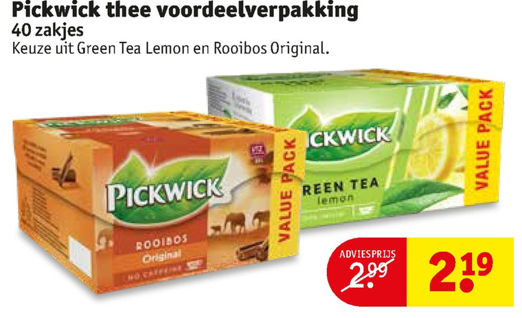 Pickwick   thee folder aanbieding bij  Kruidvat - details