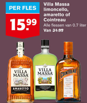 Villa Massa   limoncello, likeur folder aanbieding bij  Hoogvliet - details