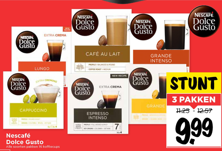 Nescafe   dolce gusto capsules folder aanbieding bij  Vomar - details