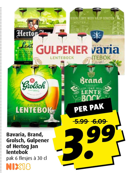 Hertog Jan   lentebokbier folder aanbieding bij  Boni - details