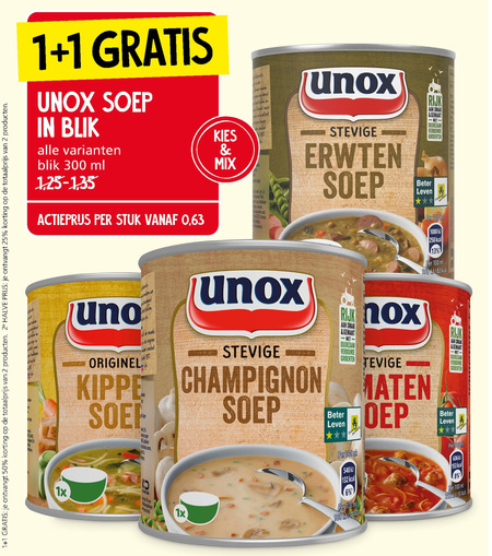 Unox   soep folder aanbieding bij  Jan Linders - details