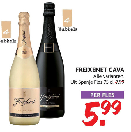 Freixenet   champagne sparkling wijn folder aanbieding bij  Dekamarkt - details