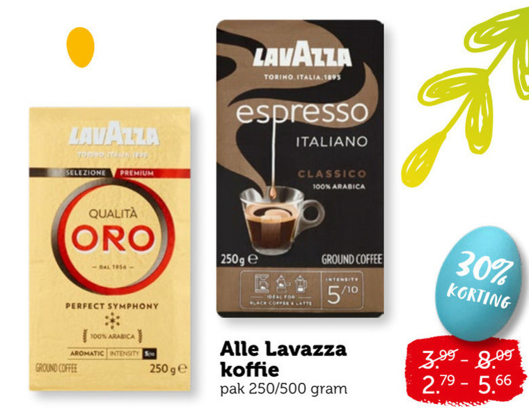 Lavazza   koffie folder aanbieding bij  Coop - details