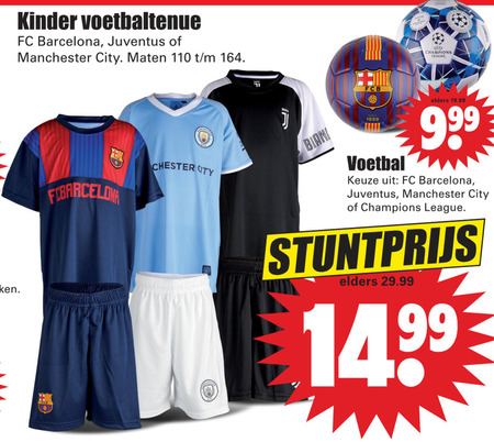 jongens voetbalkleding folder aanbieding bij - details