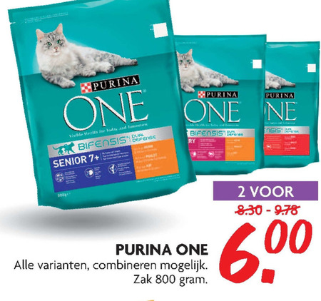 One   kattenvoer folder aanbieding bij  Dekamarkt - details