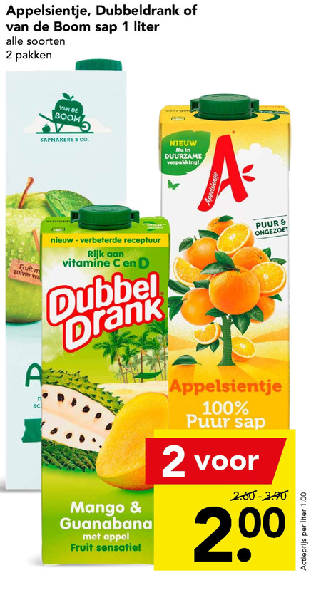 Appelsientje   fruitdrank folder aanbieding bij  Deen - details