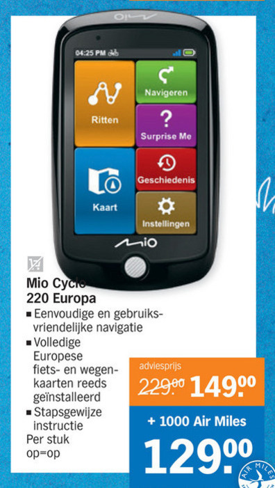 fietscomputer folder aanbieding Heijn - details