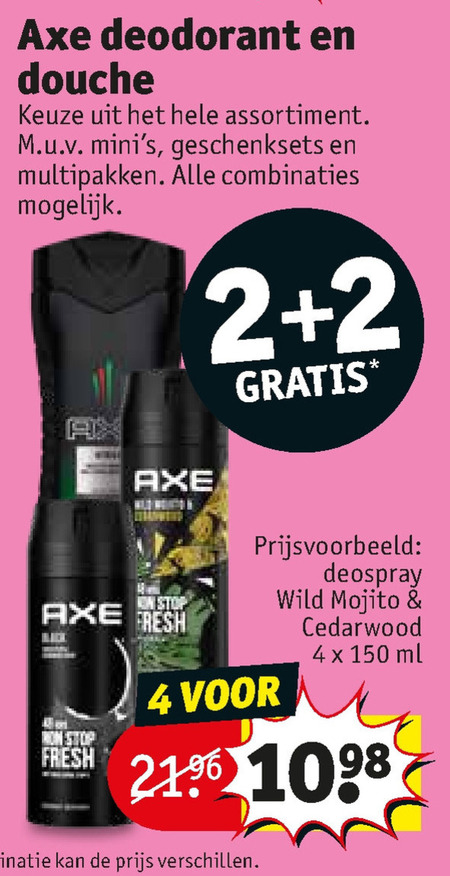 Axe   douchegel, deodorant folder aanbieding bij  Kruidvat - details