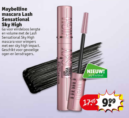 Maybelline   mascara folder aanbieding bij  Kruidvat - details