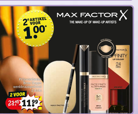 Max Factor   mascara, cosmetica folder aanbieding bij  Kruidvat - details