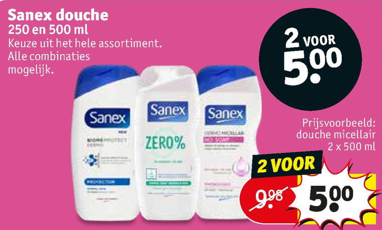 Sanex   douchegel folder aanbieding bij  Kruidvat - details