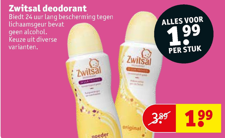 Zwitsal   deodorant folder aanbieding bij  Kruidvat - details