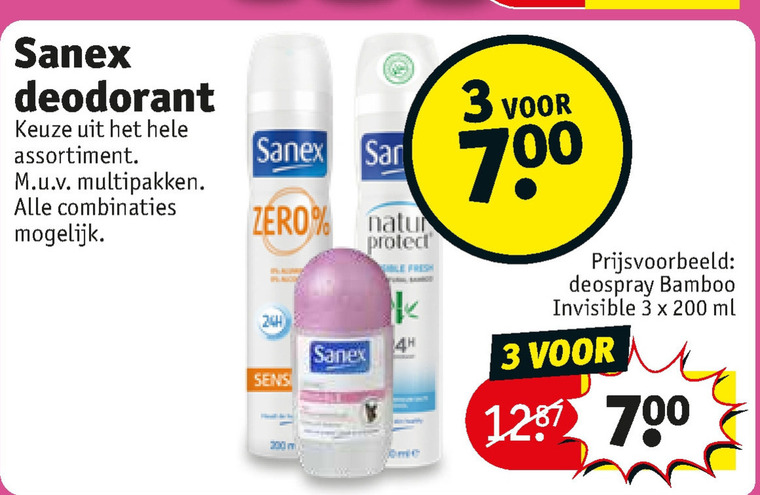 Sanex   deodorant folder aanbieding bij  Kruidvat - details