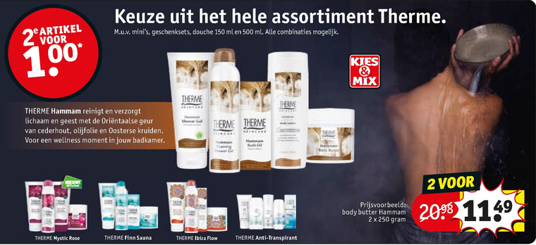 Therme   bodylotion, deodorant folder aanbieding bij  Kruidvat - details