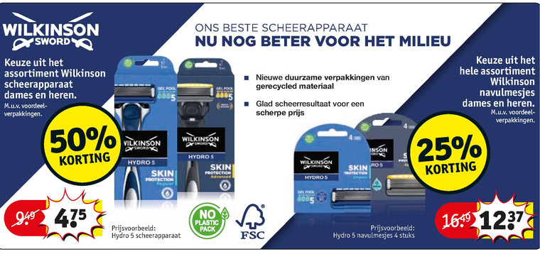 Wilkinson   dames scheermesje, scheermesjes folder aanbieding bij  Kruidvat - details