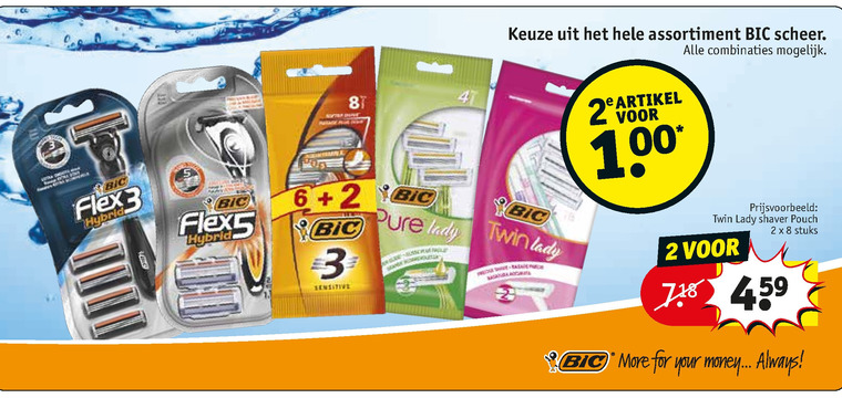 Bic   scheermesjes folder aanbieding bij  Kruidvat - details