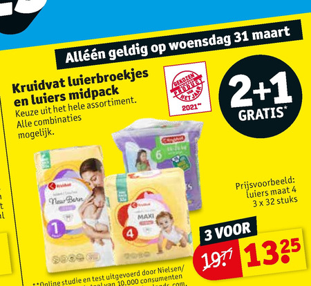 Kruidvat Huismerk   luiers, luierbroekjes folder aanbieding bij  Kruidvat - details