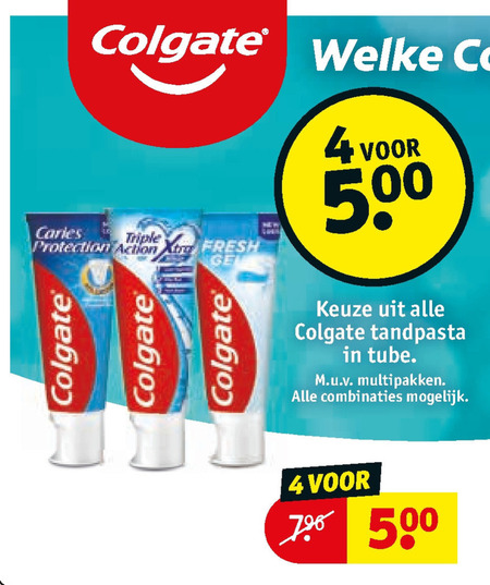 Colgate   tandpasta folder aanbieding bij  Kruidvat - details