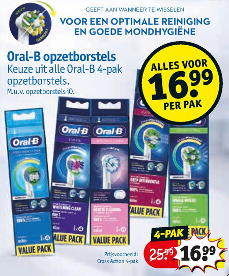 Braun Oral-B   opzetborstel folder aanbieding bij  Kruidvat - details