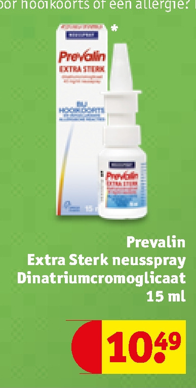 Prevalin   neusspray folder aanbieding bij  Kruidvat - details