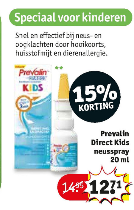 Prevalin   neusspray folder aanbieding bij  Kruidvat - details