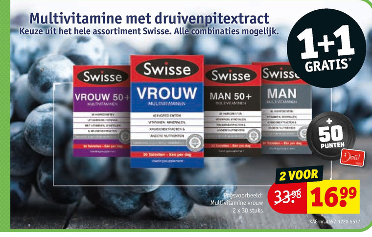 Swisse multivitaminen folder bij Kruidvat - details