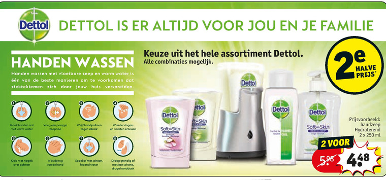 Dettol   handzeep folder aanbieding bij  Kruidvat - details