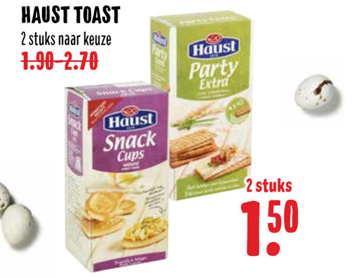 Haust   toast folder aanbieding bij  Boons Markt - details