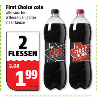 First Choice   cola folder aanbieding bij  Poiesz - details