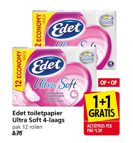 Edet   toiletpapier folder aanbieding bij  Jan Linders - details