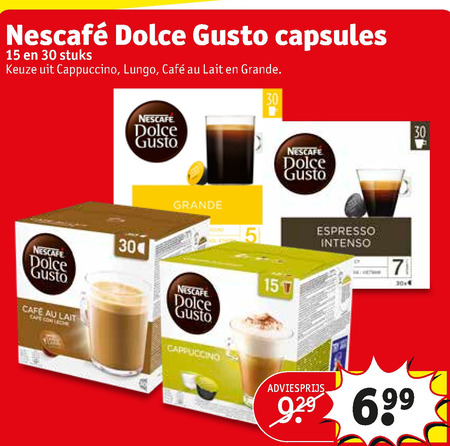 Nescafe   dolce gusto capsules folder aanbieding bij  Kruidvat - details