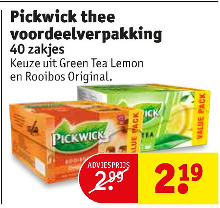 Pickwick   thee folder aanbieding bij  Kruidvat - details