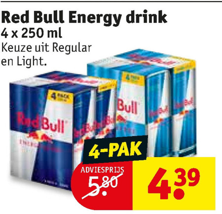 Red Bull   energiedrank folder aanbieding bij  Kruidvat - details