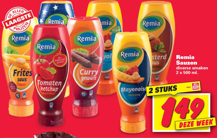 Remia   mayonaise, curryketchup folder aanbieding bij  Nettorama - details