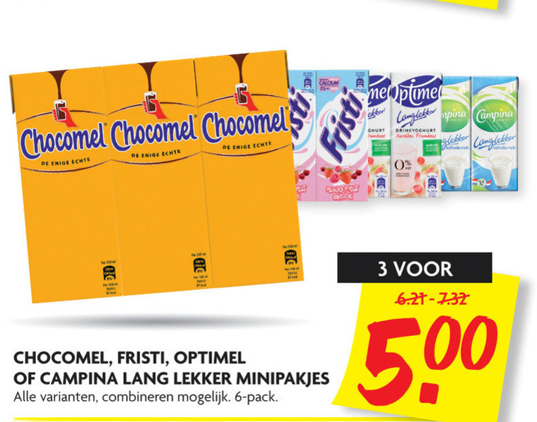 Chocomel   chocolademelk, drinkyoghurt folder aanbieding bij  Dekamarkt - details