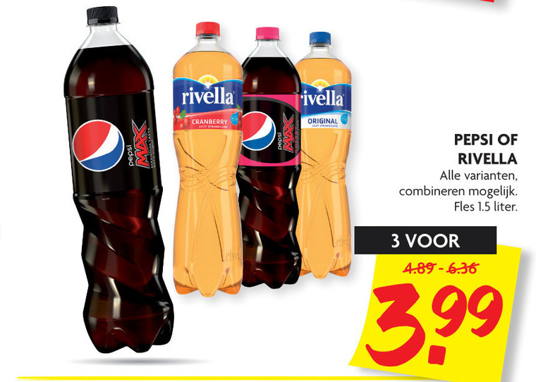 Rivella   frisdrank, cola folder aanbieding bij  Dekamarkt - details