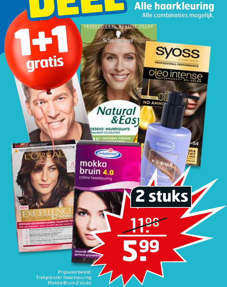 Alle merken   haarkleuring folder aanbieding bij  Trekpleister - details