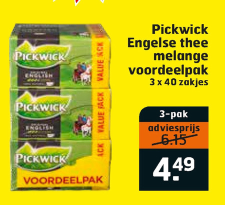 Pickwick   thee folder aanbieding bij  Trekpleister - details