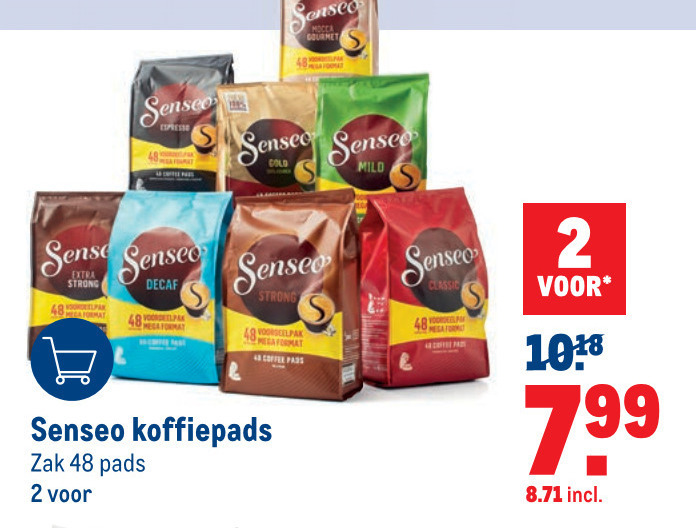 Douwe Egberts Senseo   koffiepad folder aanbieding bij  Makro - details