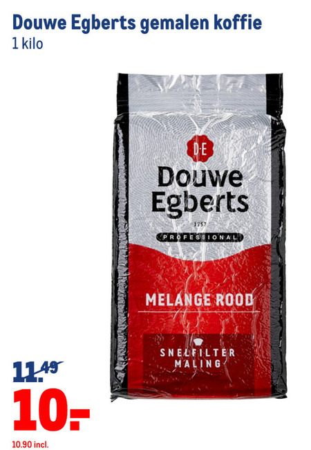 Douwe Egberts   koffie folder aanbieding bij  Makro - details