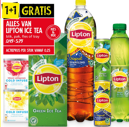 Lipton   thee, ice tea folder aanbieding bij  Jan Linders - details