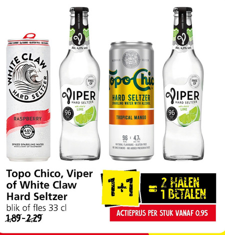 Topo Chico   hard seltzer folder aanbieding bij  Jan Linders - details