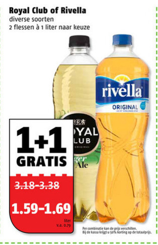 Royal Club   frisdrank folder aanbieding bij  Poiesz - details