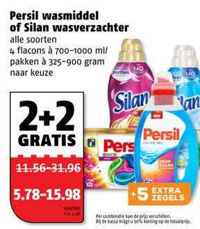 Persil   wasmiddel, wasverzachter folder aanbieding bij  Poiesz - details