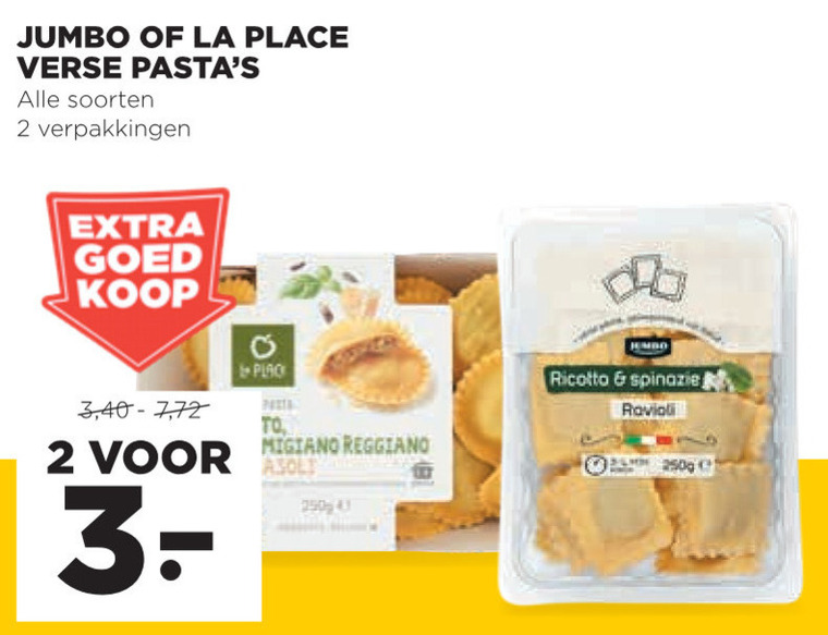 Jumbo Huismerk   ravioli, pasta folder aanbieding bij  Jumbo - details