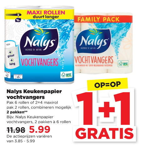 Nalys   keukenpapier folder aanbieding bij  Plus - details